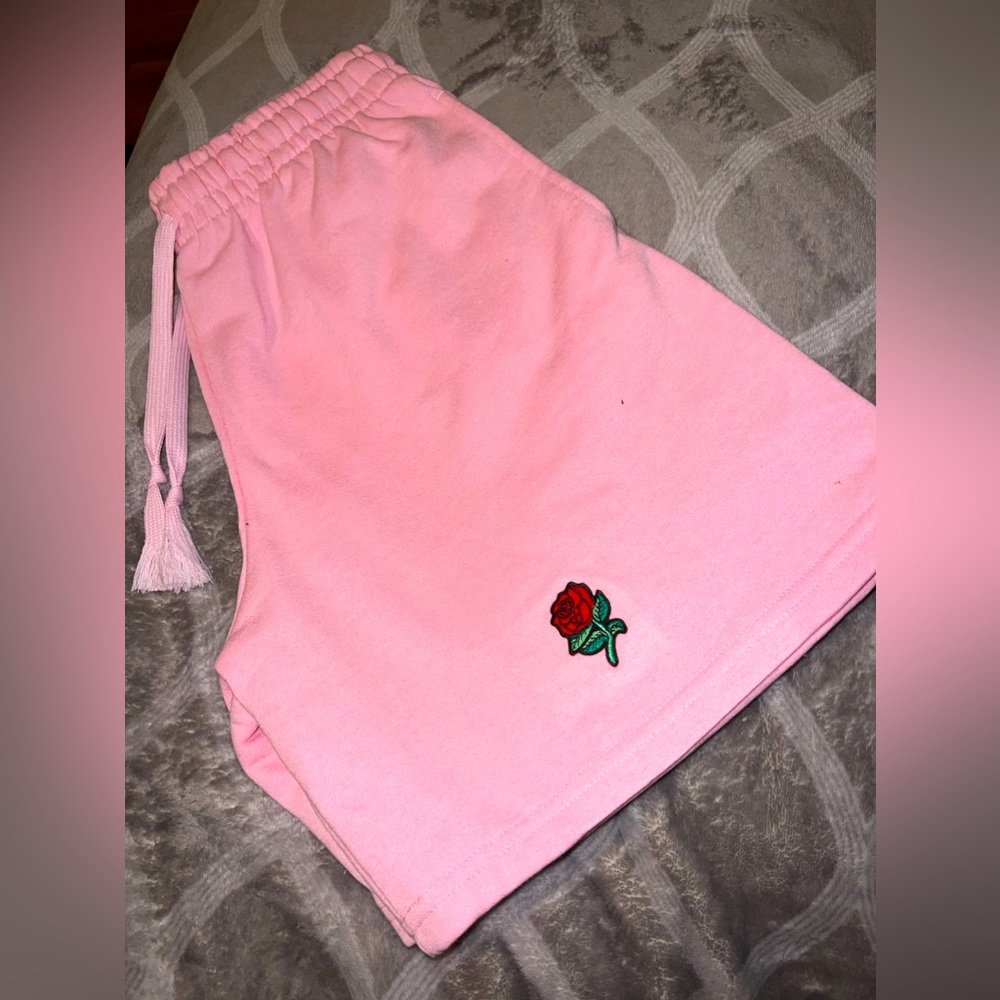 Pink rose shorts